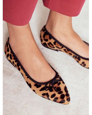 Boden Point Flexi Sole Flats - Black