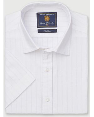 Brook Taverner Short Sleeve Shirt - White