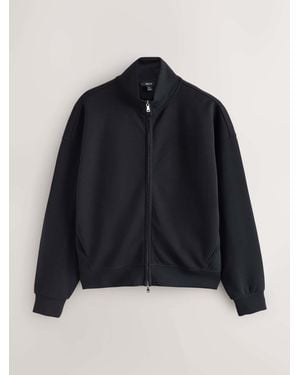Next Soft Scuba Zip Through Jacket - Blue