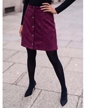 Roman Petite Suede Skirt - Pink