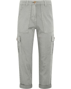 M Com Petite Cargo Pants - Gray