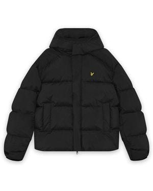 Lyle & Scott Hooded Puffer Jacket - Black