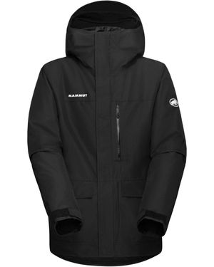 Mammut Fall Line Hardshell Thermo Hooded Jacket - Black