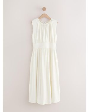 Next Midi Dress - White