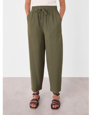 Whistles Petite Tie Waist Pants - Green
