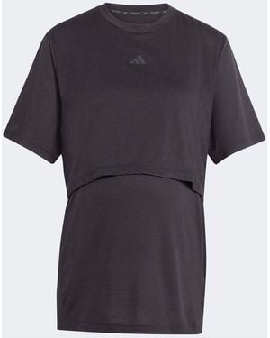 adidas Workout Maternity T-Shirt - Black