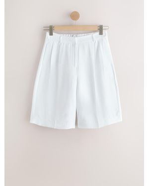 Next Tailored Bermuda Shorts - White