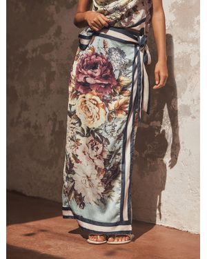 Next Wrap Midi Skirt - Brown