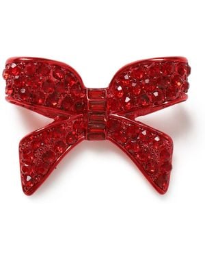 Aela Christmas Bow Brooch - Red