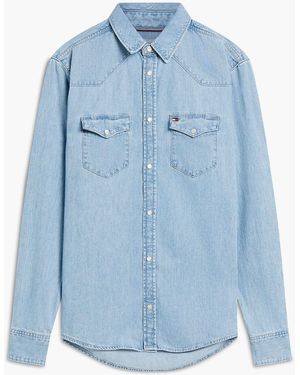 Tommy Hilfiger Regular Fit Western Denim Shirt - Blue