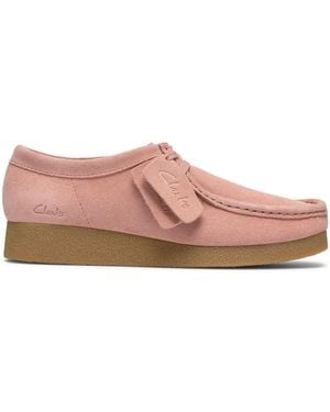 Clarks Wallabee Evo Schuhe Aus Veloursleder - Pink