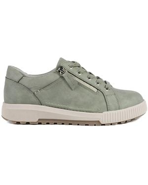 Pavers Wide Fit Dual Fasten Sneakers - Gray