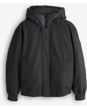 BOSS Hodded Classic Bomber Jacket - Black