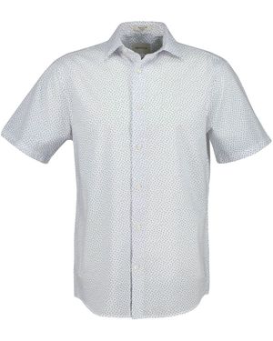 GANT All Over Print Poplin Shirt - Gray