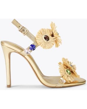 Kurt Geiger Roxie Heel Sandals - Metallic