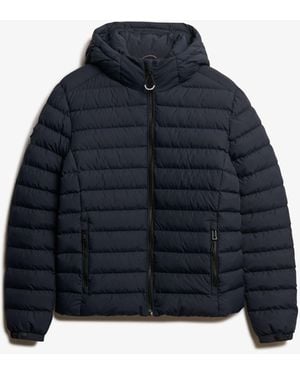 Superdry Hooded Fuji Padded Jacket - Blue