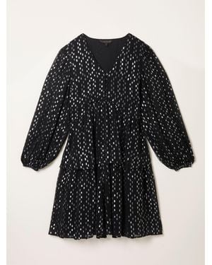 FatFace Fatface Lenny Metallic Mini Dress - Black