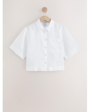Next N. Premium Boxy Short Sleeve Shirt - White