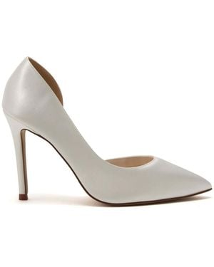 Rainbow Club Camilla Court Satin Shoes - White
