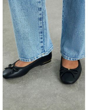 River Island Bow Ballet Flats - Blue