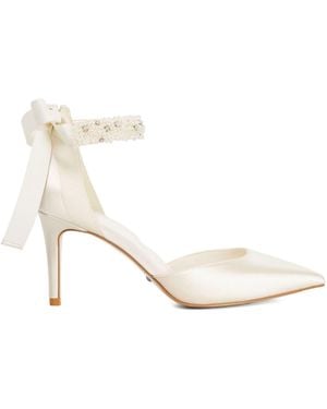 Dune Wide Fit Corsages Court Shoes - White
