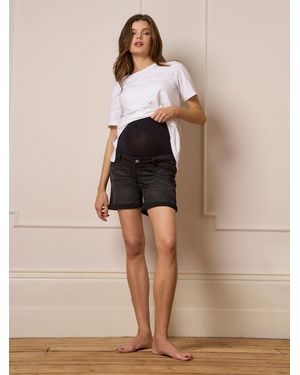 Seraphine Umstands-Denim-Shorts - Natur