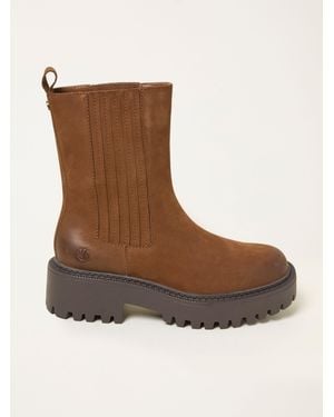 FatFace Fatface Chunky Tall Chelsea Ankle Boots - Brown