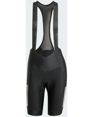 adidas Essentials 3-Stripes Padded Cycling Bib Shorts - Black