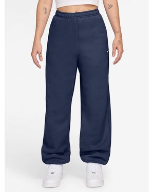 Nike Midnight Studio Fleece Oversized Cuffed Joggers - Blue