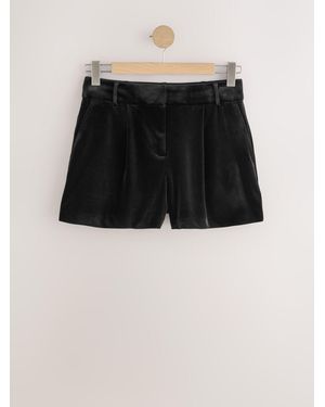Next Velvet Tailored Shorts - Schwarz