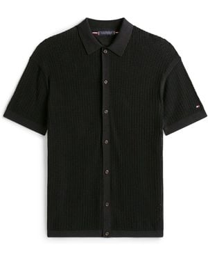 Tommy Hilfiger Knit Overshirt - Black