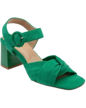 Lotus Heeled Sandals - Green