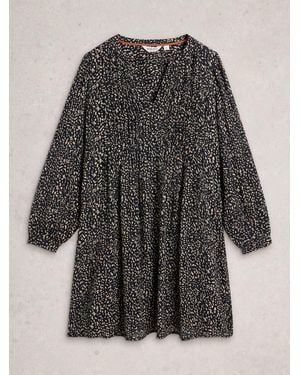 White Stuff Amelie Metallic Dress - Gray