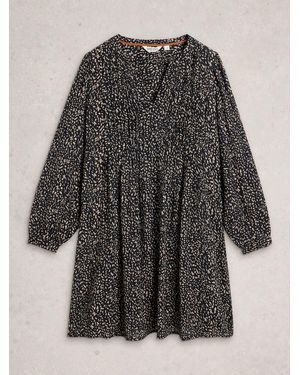 White Stuff Amelie Metallic Dress - Gray