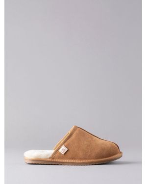 Lakeland Leather Lakeland Leather Tan Sheepskin Slider Slippers - Brown