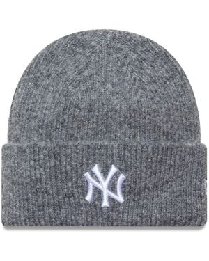 KTZ Wide Cuff Beanie New York Yankees Cap - Gray