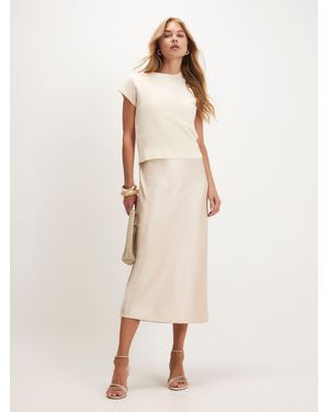 River Island Tank 2-In-1 Dress - Natural