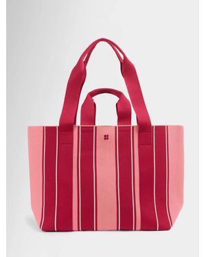 Sweaty Betty Sweaty Betty Knitted Stripe Bag - Red