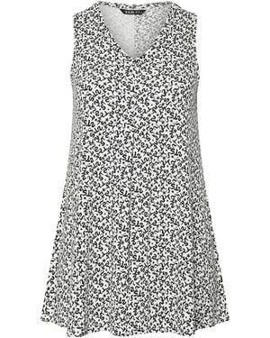 Yours Curve Swing Vest Top - Gray