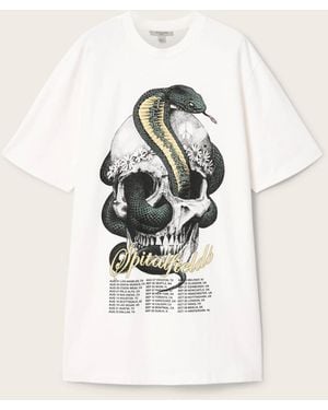 AllSaints Allsaints Snakehead T-Shirt Dress - Natural