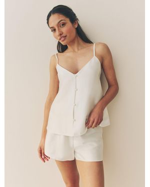 Next Ivory Bridal Satin Cami Short Set Pyjamas - Natural