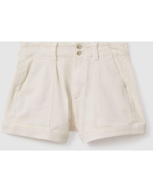 PAIGE Brooklyn Shorts Cotton Plain - Natural