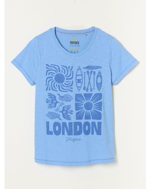 FatFace Fatface Aloa London Land Tee - Blue