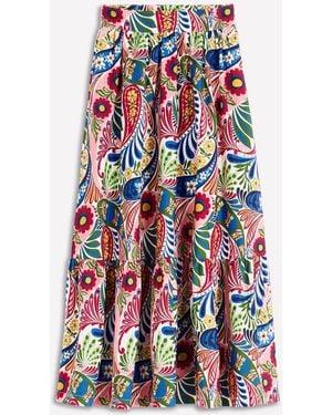 Boden Abigail Poplin Maxi Skirt - White