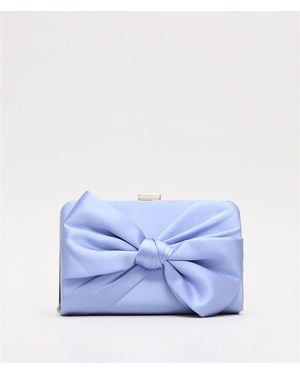 Phase Eight Satin Clutch Bag - Blue