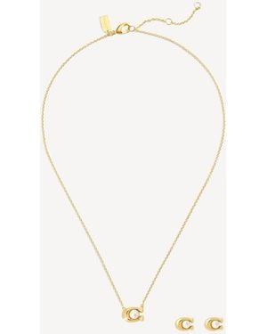 COACH Tone Signature Pearl Jewelry Set - White