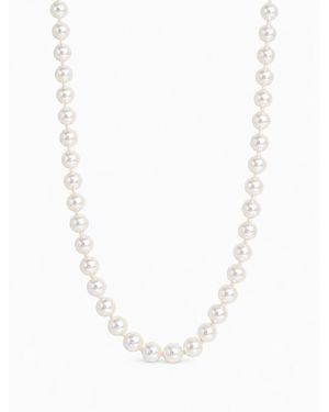 Jon Richard Pearl 36 Rope Necklace - White