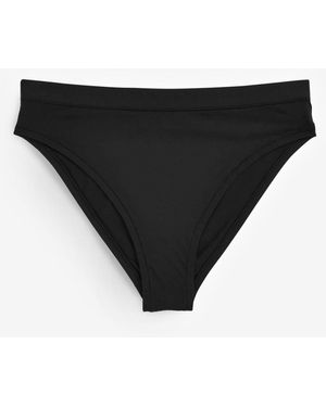 Self Glättender Komfort-Slip Mit Hoher Taille Und Langem Bein - Schwarz