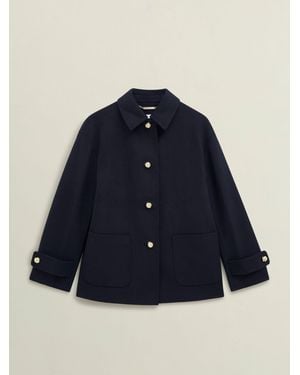 Hobbs Erin Wool Blend Jacket - Blue
