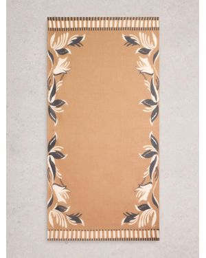 White Stuff Cotton Beach Scarf - Natural